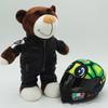 Kawaii helmets and teddy bears motorcycle decorations cute anime-filled soft stuffed toys as holiday gifts for friends