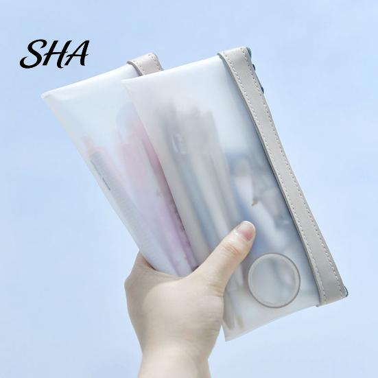 Quick Access Pencil Bag Clear Mesh Case, Large Transparent Pen Pouch for Girls, Waterproof Soft Color Case Stationery High School Students, Cosmetics