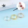 S925 Sterling Silver Round Ring Spacer Beads for DIY Jewelry