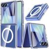 Suitable for Samsung ZFlip 20% off foldable phone case, transparent magnetic protective cover zflip7, airbag anti-drop, anti-yellowing, anti-scratch