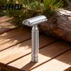 Yaqi Monarch Safety Razor Matte Chrome Color Men's Shaving Razor Double Edge Manual Vintage Shaving Tool