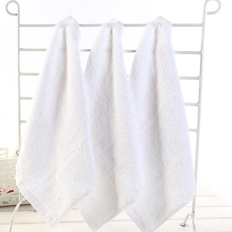 Thick White Cotton Hand Towel for Kitchen, Restaurant & Kindergarten