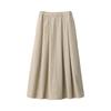 MUJI Women's Wool Blend Skirt, BG1R0A4A, Beige, Women's Size S
