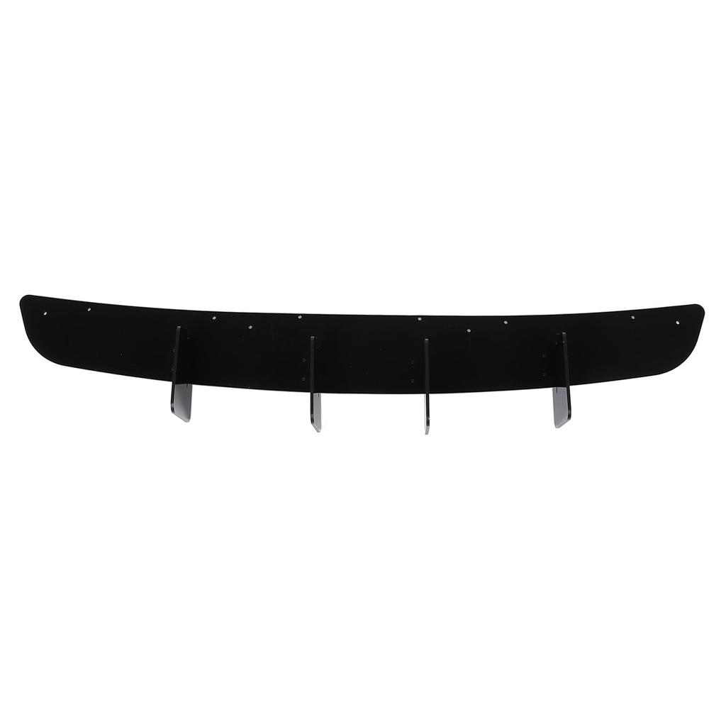 Rear Bumper Lip Diffuser Glossy Black Enhanced Aerodynamics Sporty Look Sturdy Lip Spoiler Body Kit