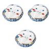 Set of 3 Nishiki Hyottoko Chopstick Rests Ceramic Chopstick Rests by Setomonohonpo [3.7cm]