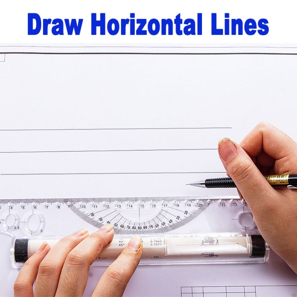 Прозрачная линейка для математического черчения 15/30 см, канцелярская шкала, угловая линейка для балансировки, архитектурная