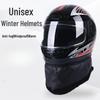 Unisex Full Face Electric Vehicle Helmet - Cold-Proof, Anti-Fog, and Warm for All-Season Riding