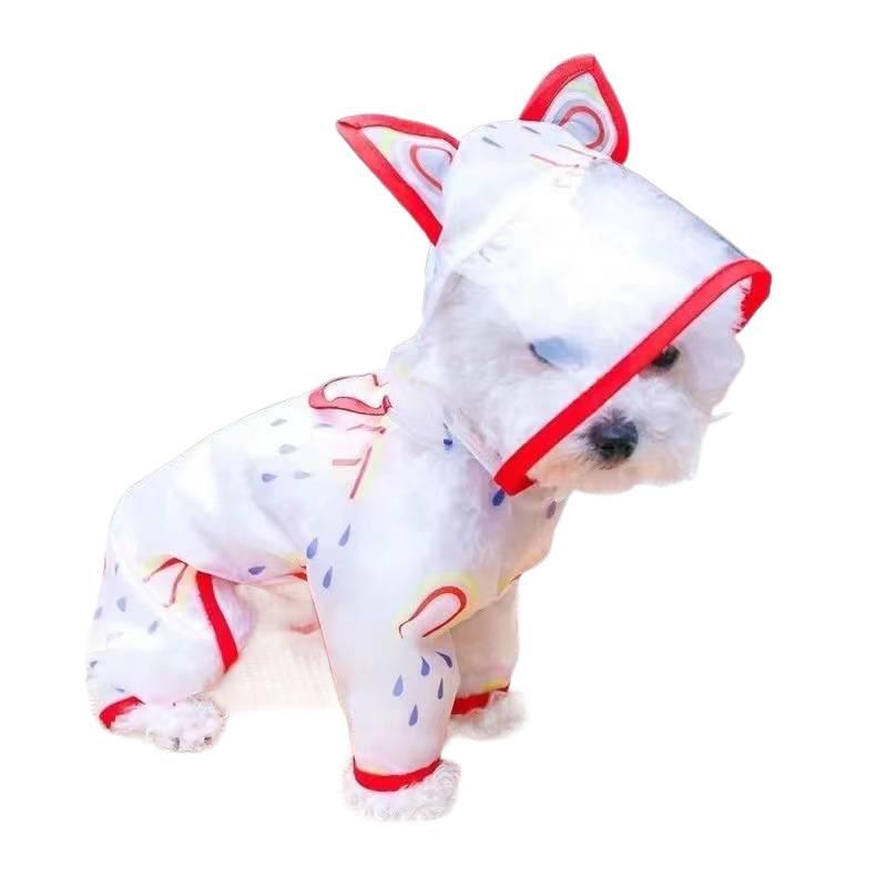 Водонепроницаемый дождевой пончо для маленькой собаки – Летний четырехлапый дождевик для питомца, для той-терьера и других пород