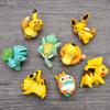 8pcs/set Pokemon Anime Figure Kawaii Q Version Eevee In Disguise Action Figures PVC Collection Model Dolls Toy Gift