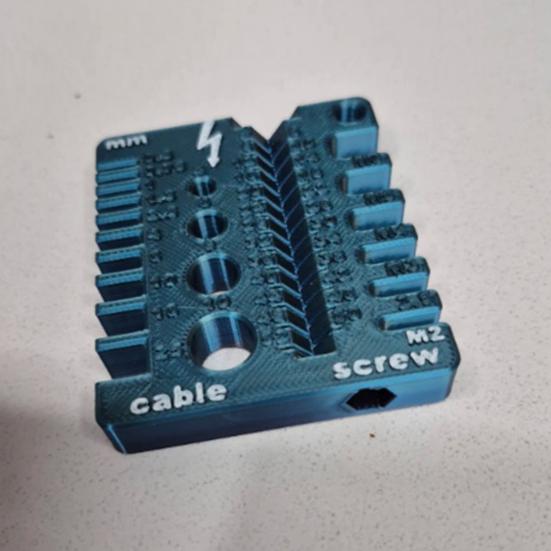 Измерительный инструмент для винтов и проволочных калибров Yousheng, точный стандартный двухсторонний 3D-печатный калибр PLA, инструмент для измерения толщины гаек и болтов