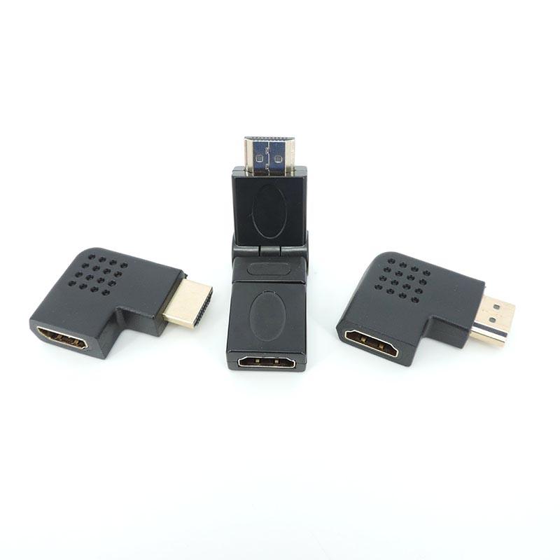 Регулируемый 90 270 градусов HDMI-совместимый мужской женский разъем адаптер видеокабель штекер удлинитель конвертер для HDTV Tv 4K