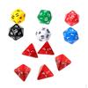 10 шт. Игровой двадцатигранный кубик для RPG D& непрозрачные цвета