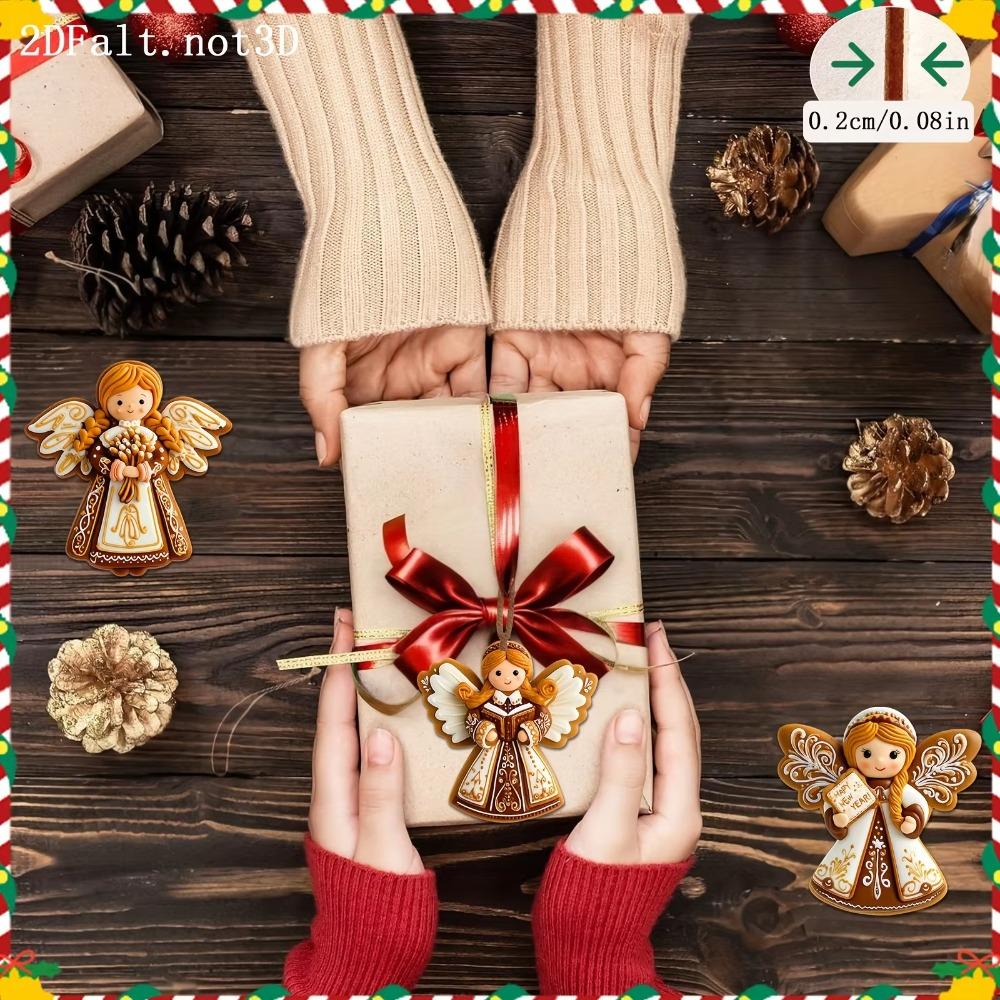 12Pcs Hanging New Year Ornaments Wooden Christmas Tree Decor  Christmas Tree Decoration