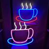 Кофейня Светодиодная неоновая вывеска Фоновая лампа Приветственный ночник Моделирующие огни День святого Валентина