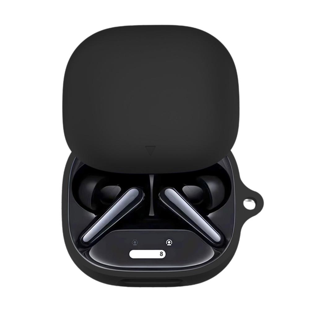 Силиконовый противоударный чехол для наушников Anker Soundcore Liberty 4 Pro с карабином