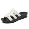 Fashion New Large Size Women Hundred Hundred Head Layer Cowhide Sandals Comfortable Sports Wear Resistant Non-slip Slippers for Women