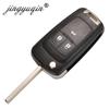 Jingyuqin 2/3/4/5 Buttons Car Remote Key DIY for OPEL/VAUXHALL Astra J Corsa E Insignia Zafira C 2009-2016 315 / 433MHz PCF7937E