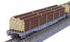 KATO N Gauge Rhaetian Railway Long Car Log Loading Set Railway Model Freight Car R-w 4-Car 10-1891