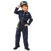 Kids Police Suit Boy Cosplay Kids Military Uniform Show Halloween Party Costume