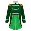 Baby Boys Prince Costume Gold Fringe Velvet Tailcoat Long Sleeve Royal Court Attire with Crown Head Accessory