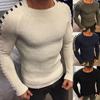 Men's Sweater Solid Fashion Round Neck Long Sleeve Knitted Top