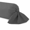 Bolster Cover - HOMEROKK - 45x135 Cm - 100% Cotton - Dark Grey - Durable Fabric