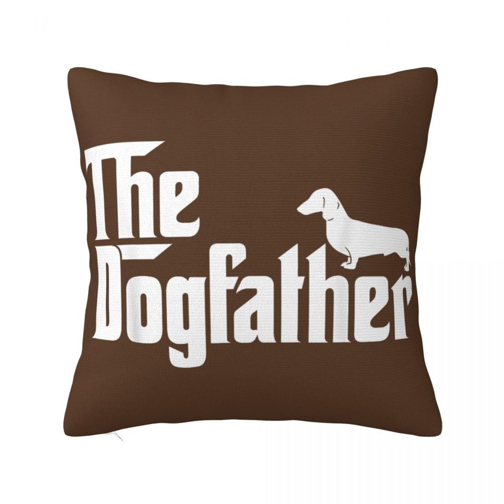 Dachshund Dog Art Throw Pillow Cover Polyester Throw Pillow Wiener Sausage Doxie 4545cm Pillowcase
