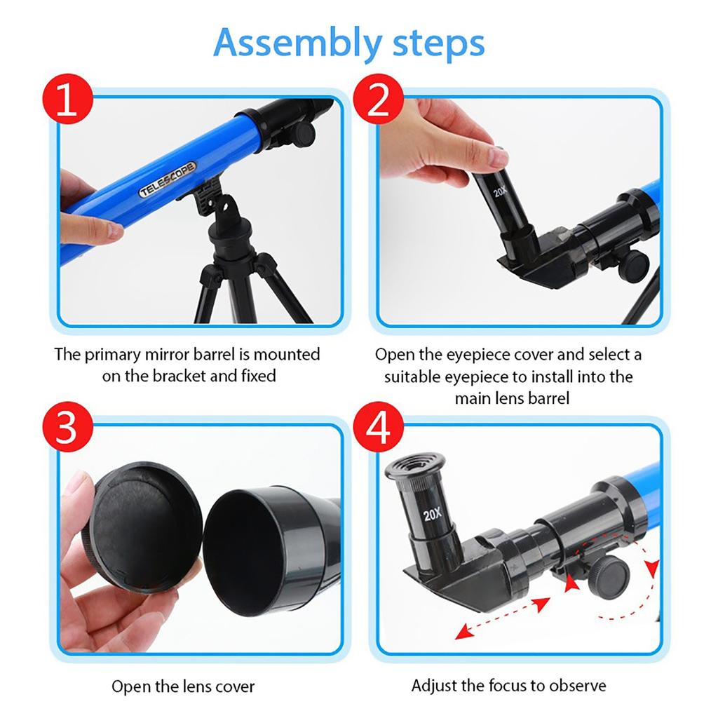 Детский научный образовательный астрономический телескоп, игрушки, мощный монокуляр