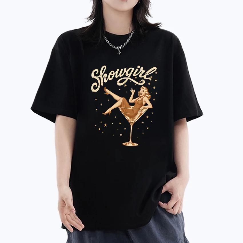 The Life of A Showgirl Fashion Tops Unisex Womens High Quality Couples Tshirt Unisex Cotton Short Sleeve t shirt vintage camiseta