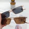 Солнцезащитные очки Mo Wei Metal Square Small Frame женские, светло-зеленые, те же
