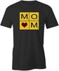 MOM HEART Tshirt Tee Short-Sleeved Cotton Funny MOTHER'S DAY S1BCA23