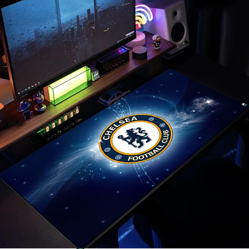 Коврик для мыши Chelsea FC Лига Чемпионов, резиновая основа, коврик для киберспортивного стола, коврик для мыши для геймеров и офиса, игровой стол, легко моющийся коврик