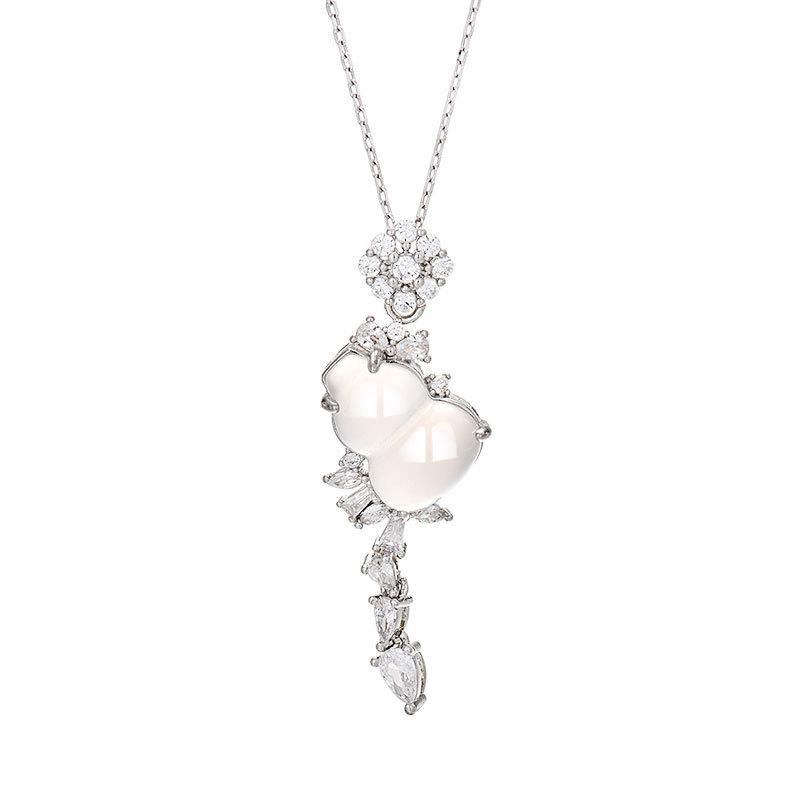 New Design Versatile Gourd Necklace, Women's Tassel, High-end Feel, Fulu Light Luxury Collarbone Chain, Trendy
