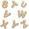Gold Color 26 Letters Necklace Alphabet Women Sweater Chain A-Z Letter Clavicle Chain  Ladies