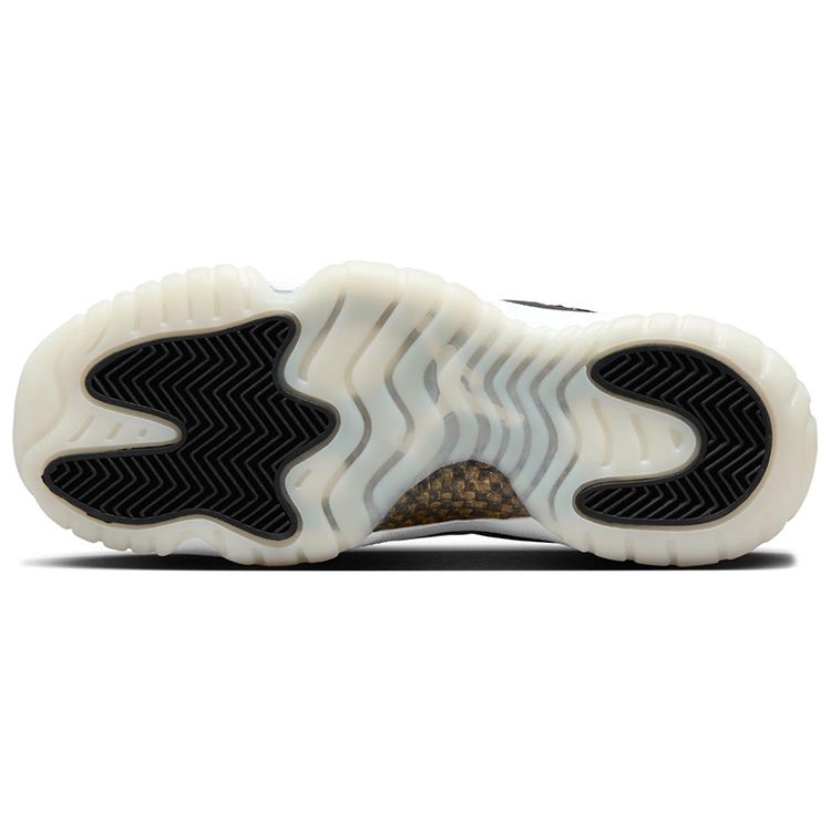 Детские кроссовки Air Jordan 11 Retro GS Gratitude / Defining Moments Белый Черный Металлик-Золотой 378038-170