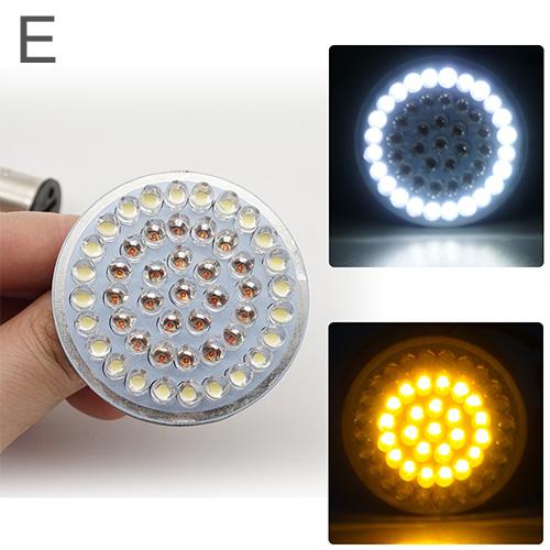 Bullet Turn Signal Indicator Light Lamp 1156 1157 LED Inserts Light for Motorcycle Harley Touring Sportster Glide Dyna FLSTF CVO