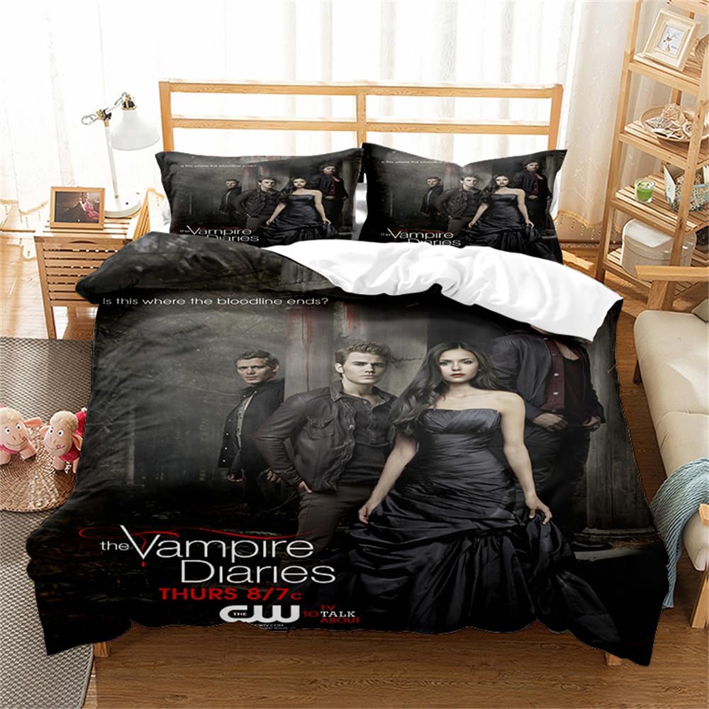 Набор пододеяльников Horro Vampire, 3D Изысканный Аниме Мультфильм Цифровая Печать Постельное Белье Комплект Одеяло Кровать Молодежный Домашний Декор Подарок для Девочек