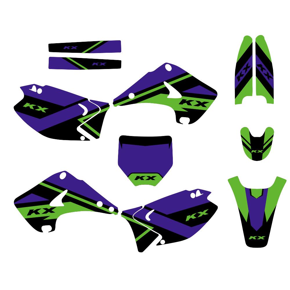 Kawasaki KX125/KX250 (03-12) Защитная пленка для наклейки на мотоцикл для бездорожья