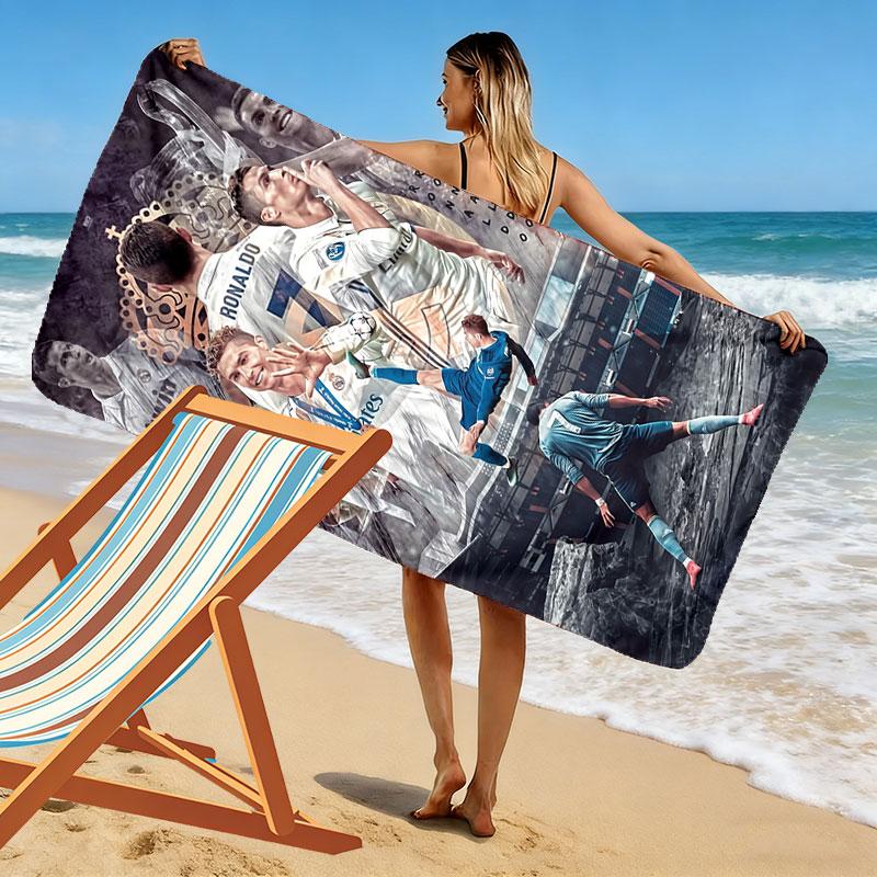 Ronald Print Beach Towel, Large Soft Quick Dry Towel for Beach Camping Swimming