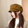 Korean Style Woolen Cloud Beret Hat for Women In Autumn and Winter Versatile Octagonal Hat Casual Fashion Literary Painter Hat