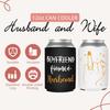 Wedding Can Cooler Sets, Personalized Wedding Gifts for Couples, Husband and Wife, Bottles and Cans Collapsible Sleeve, Neoprene Insulator Can