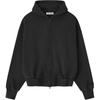 Fear of God Essentials Классическая толстовка с вышивкой на молнии Винтажный черный Мужские Топы 192HO254782F