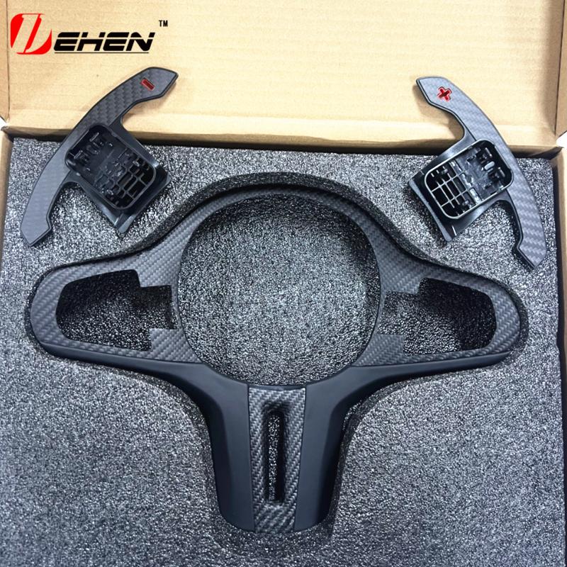 Для BMW ID6 M5 F90 X3M F97 X4M F98 G30 G32 G11 G12 X3 X4 G01 G02 G08 2017-2021 Отделка руля из алькантары и карбона