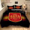 Spain National Football Team Pattern Bedding Quilt Set  Home Decoration  Gift (1 * duvet cover + 2 * pillowcase  without core)