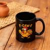 Смешная кружка F-Caw-F Chicken FCAWF, забавная чашка для чая, подарок для женщин и мужчин, 3,74"*3,15", милая чашка, подарок из премиального керамического материала
