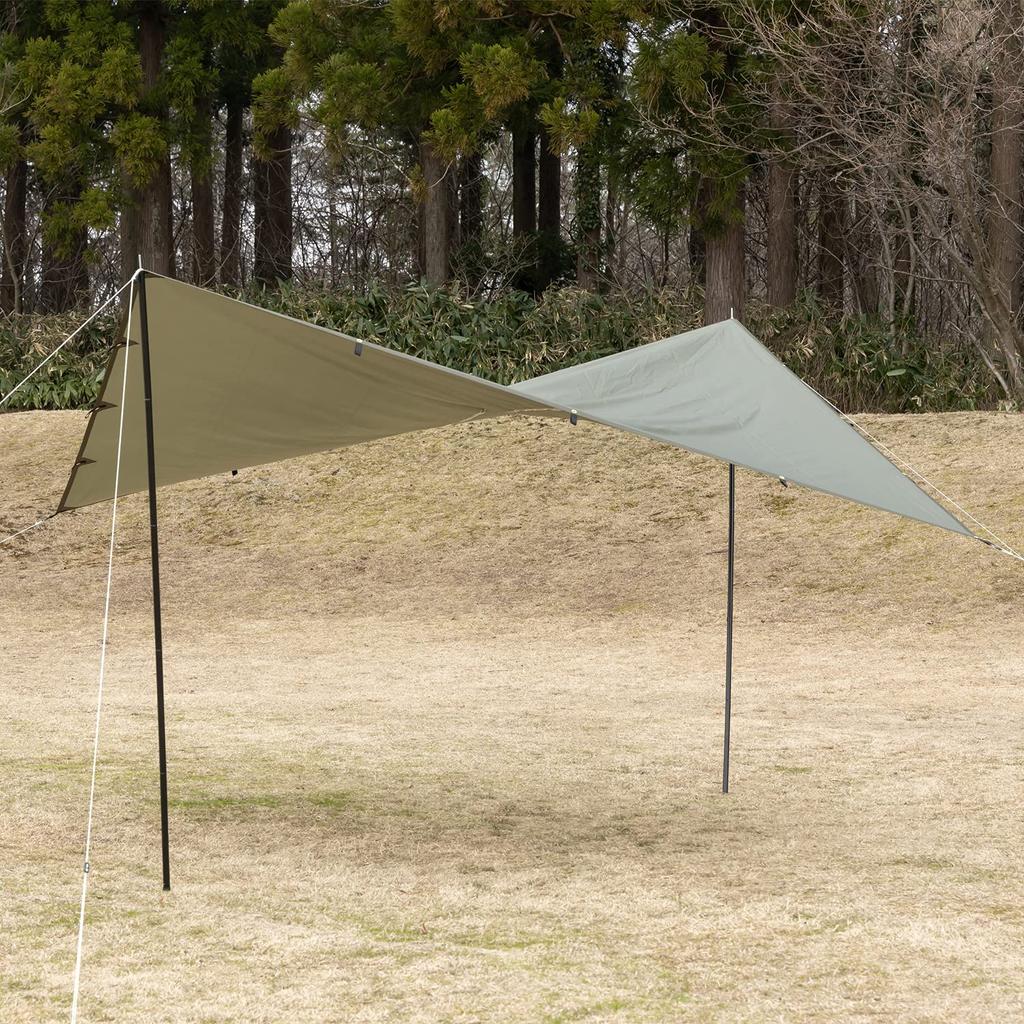 Брезент квадратный БУНДОК Хаки Стандарт БДК-23КА