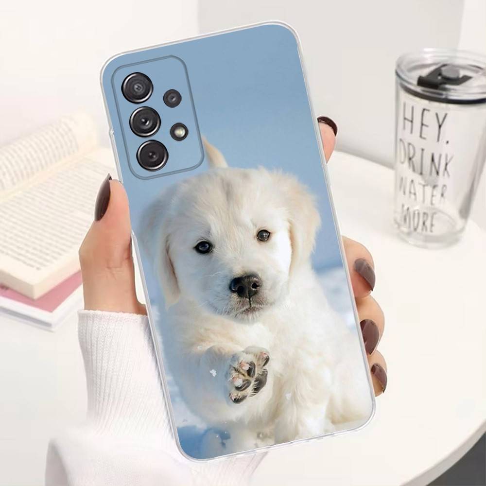 Милый мальтийский пес Телефон для Samsung A30,71,51,S20,10,9,Ultra,FE,Lite, S21,23,22,PIus, Прозрачный, Силиконовый чехол