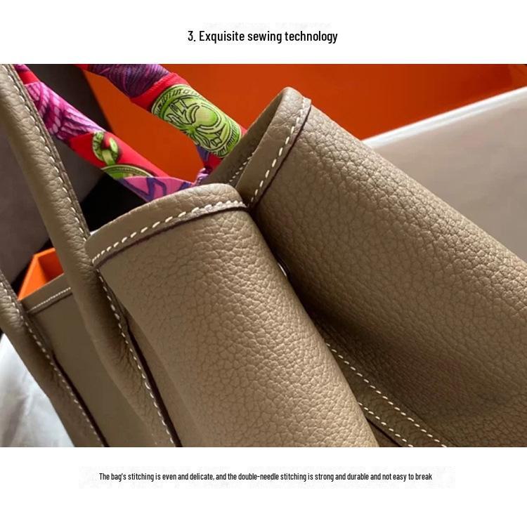 2023 Модная садовая сумка из натуральной кожи: Женская сумка через плечо и дамская сумочка большой вместимости