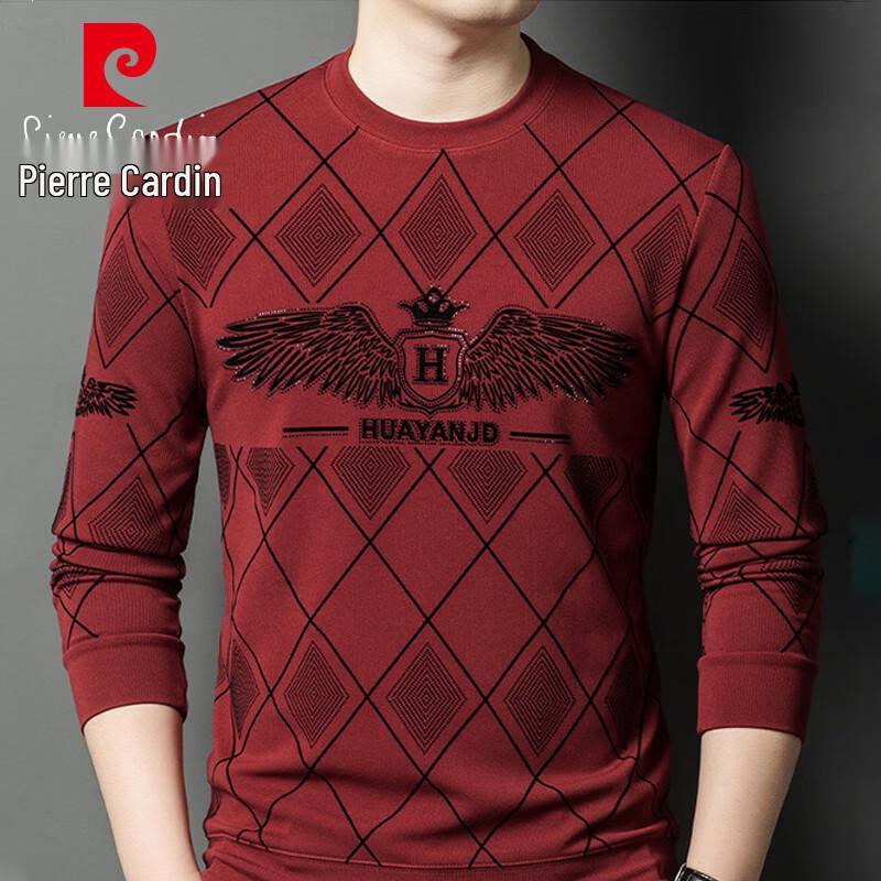 Pierre Cardin Мужская термофутболка с круглым вырезом на флисовой подкладке