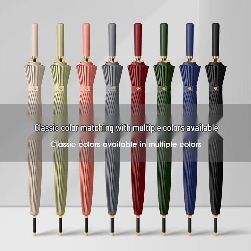 Automatic 24-Rib Long Handle UV Umbrella